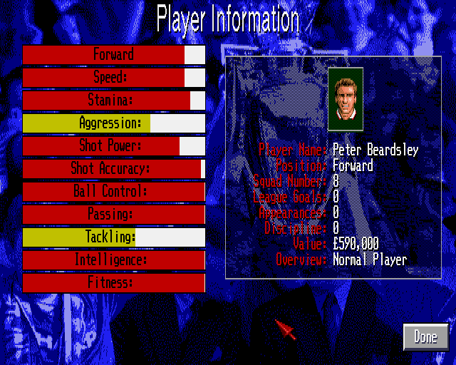 Manchester United: The Double screenshot 2 for Amiga